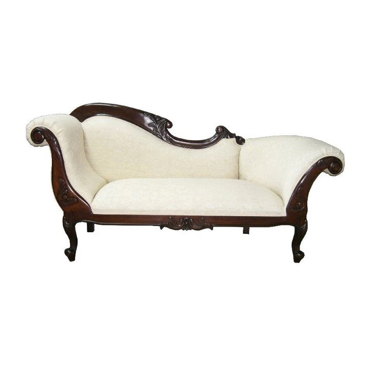 Timeless Chaise Lounge Sofa - Dark Mahogany