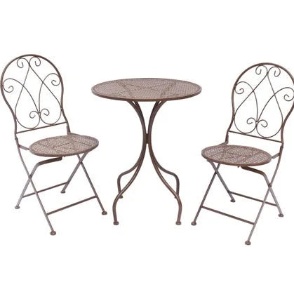 Timeless Charm 3-Piece Patio Ensemble in Rust
