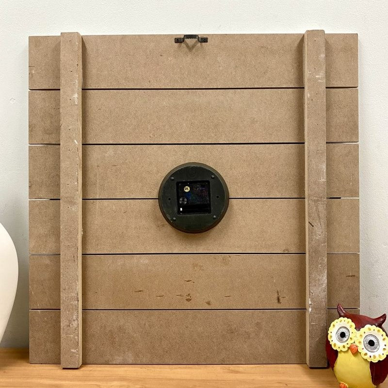 Timeless Classical Wooden Square Wall Clock 60cms