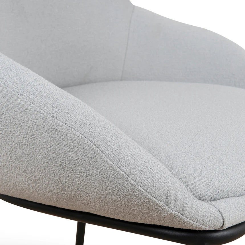 Timeless Comfort Fabric Dining Chair - Pale Grey