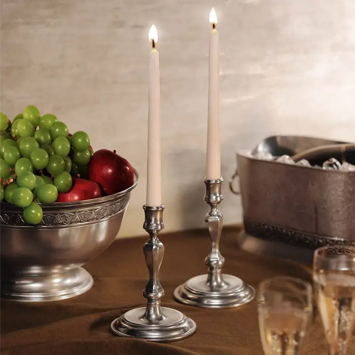 Timeless Elegance Baluster Pewter Candle stand