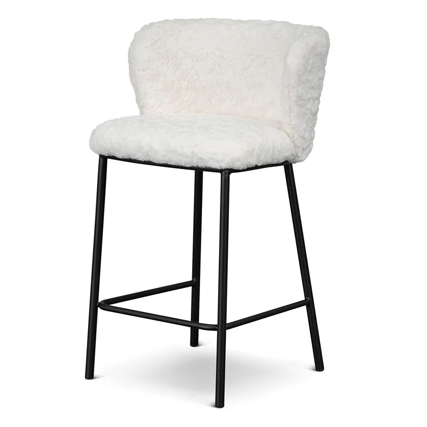 Timeless Fabric Bar Stool Set of 2 - Cloud Fur