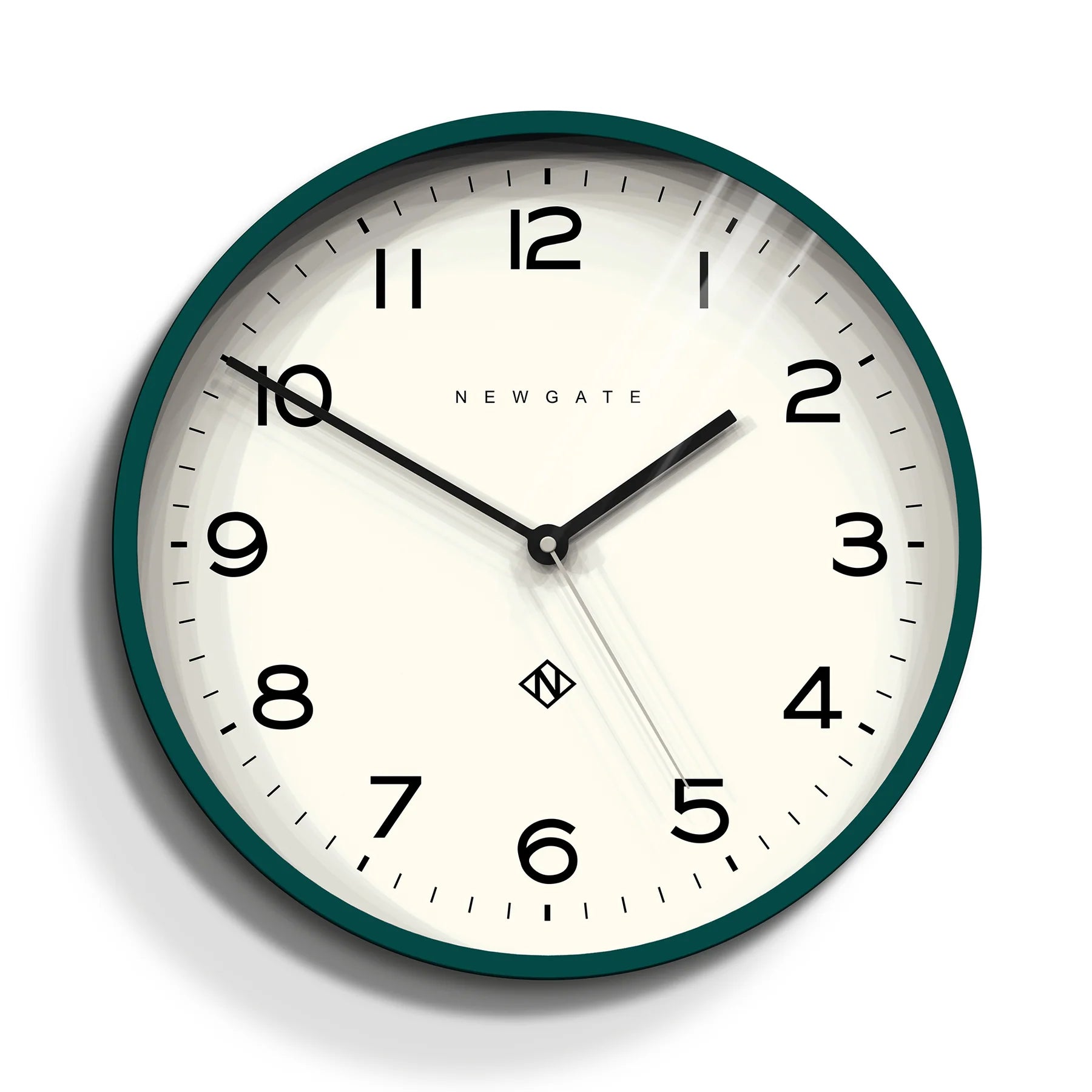 Timeless Newgate Number Three Echo Wall Clock - Green