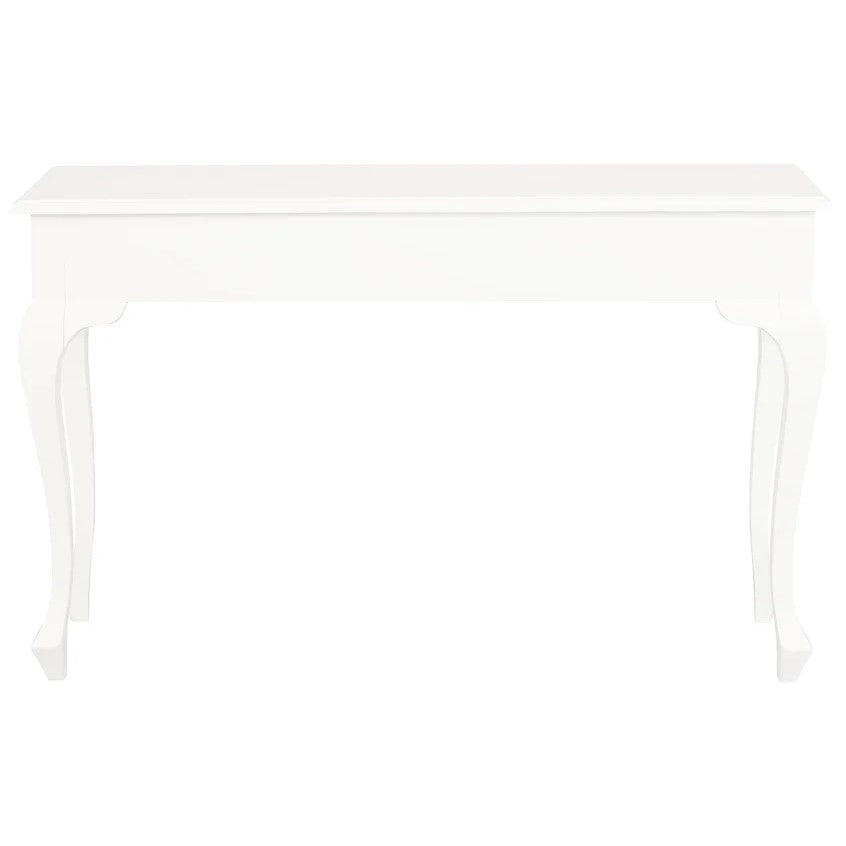 Timeless Queen Ann 2 Drawer Sofa Table - White