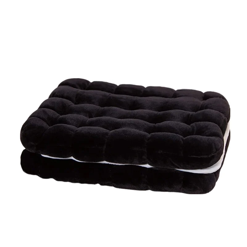 Timeless Square Shape Soft Cushion Pillow 45-50cms - Black
