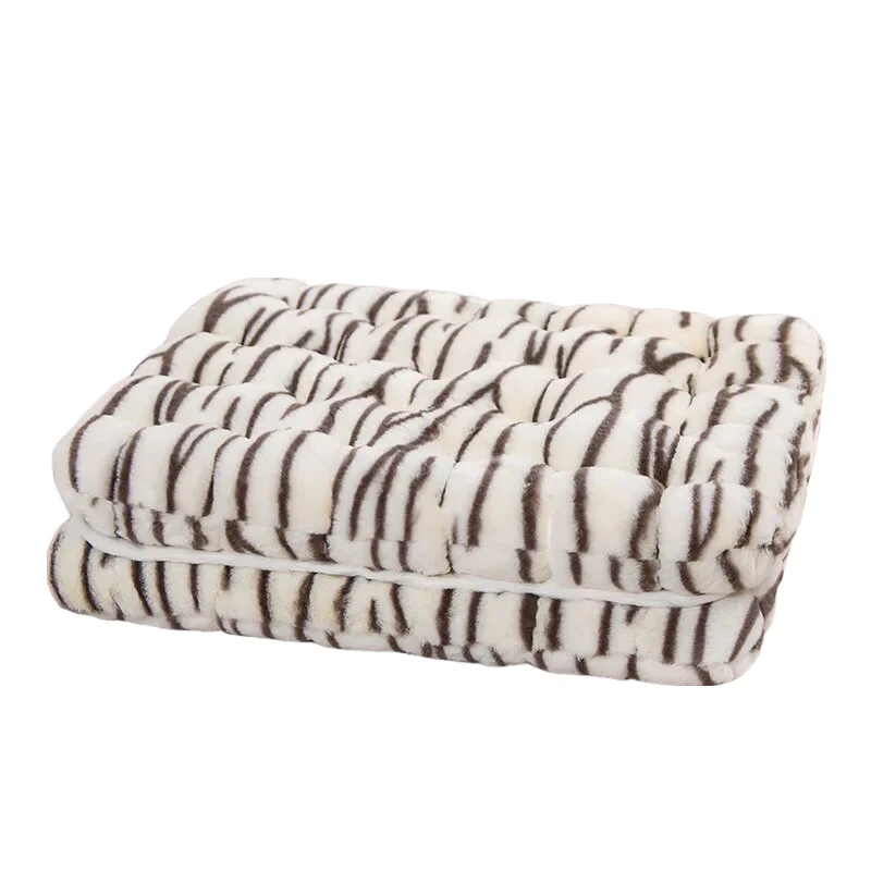 Timeless Square Shape Soft Cushion Pillow 45-50cms - White Tiger