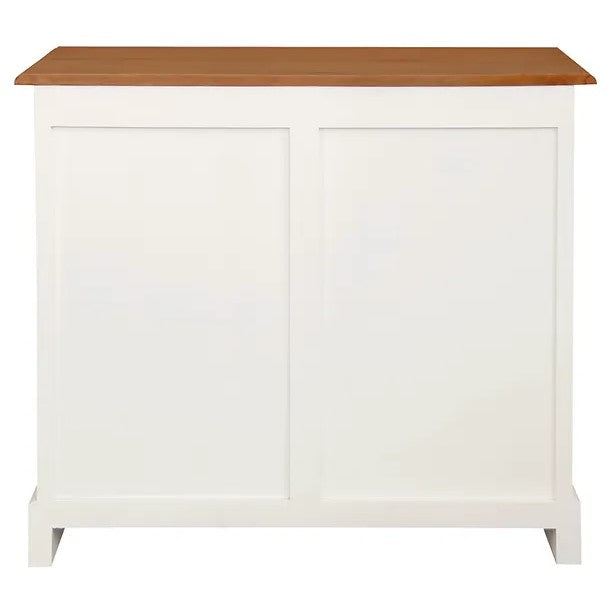 Timeless Style 2 Door 2 Drawer Buffet Table - White Caramel