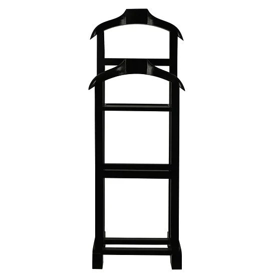 Timeless Wooden Double Valet - Black