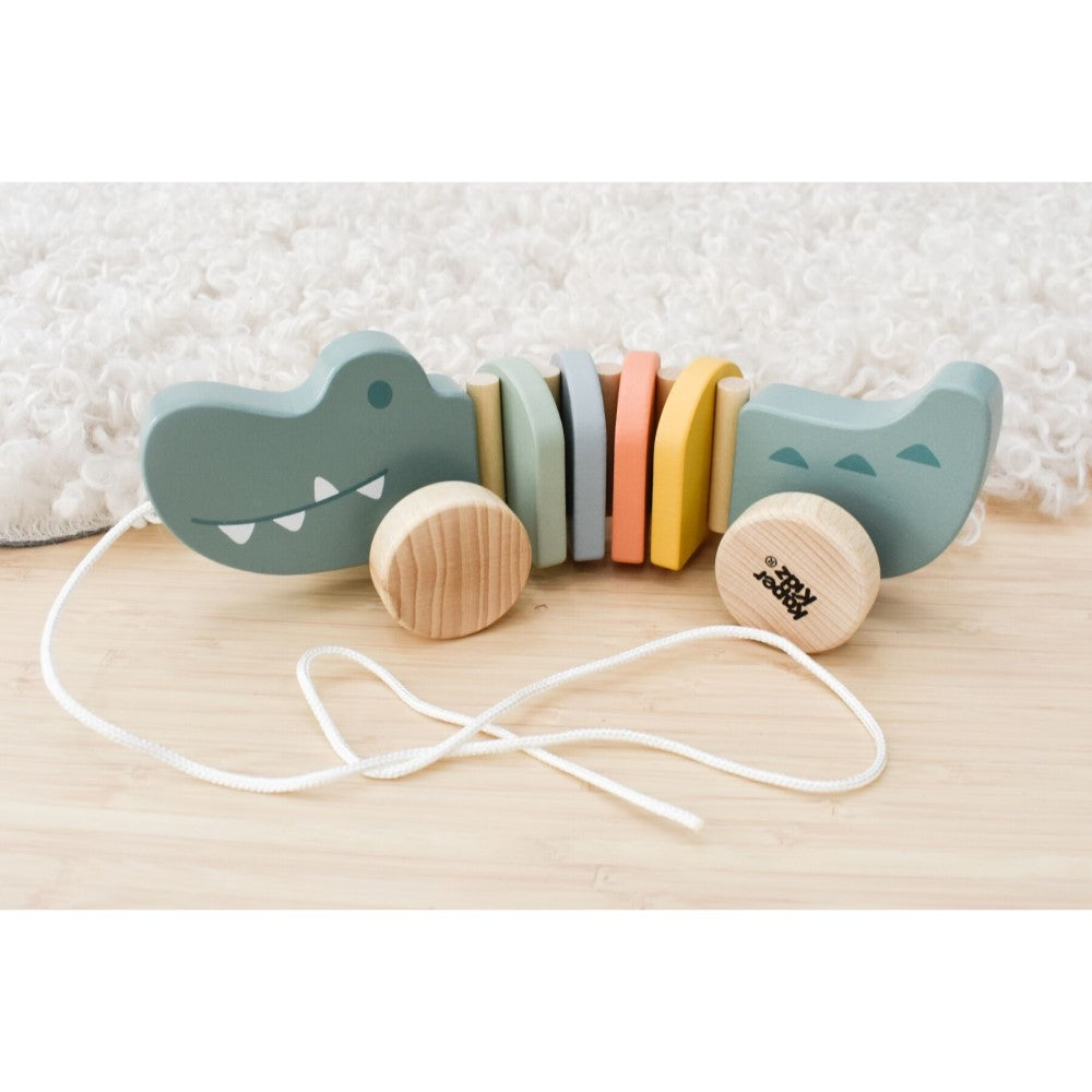 Toddler’s Best Friend - Wooden Crocodile Pull Toy