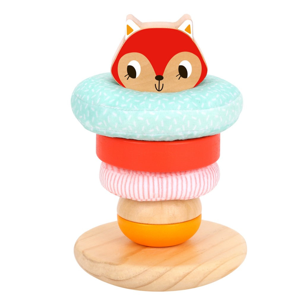 Toddlers Sensory Stacking Tower - Fox