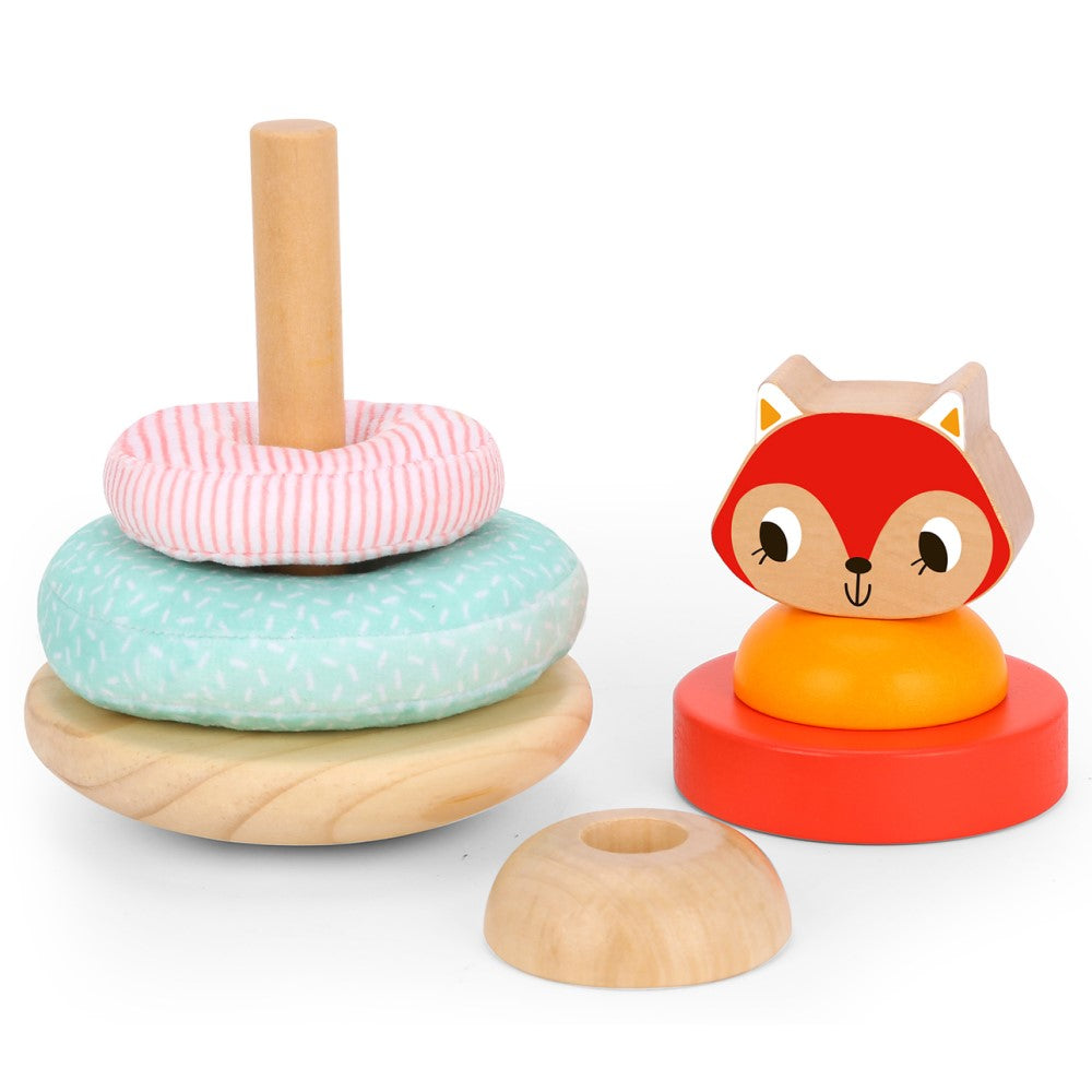 Toddlers Sensory Stacking Tower - Fox