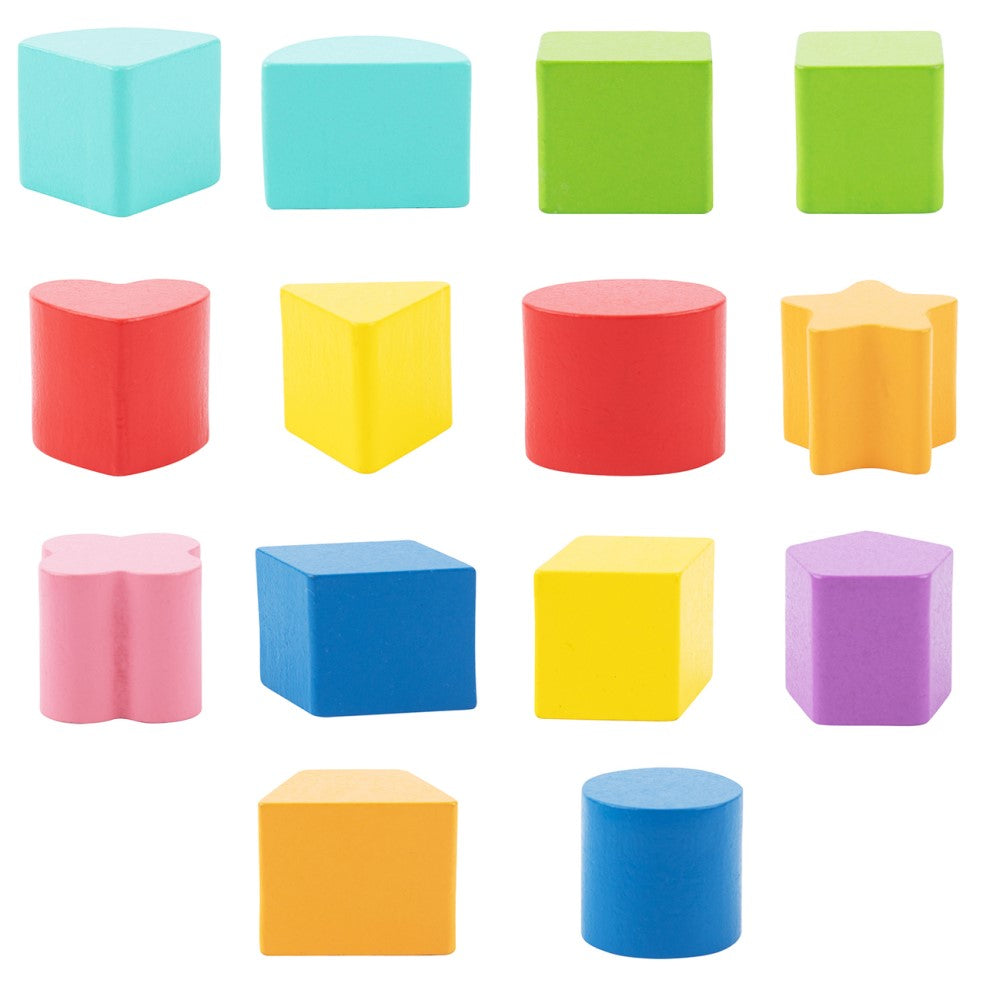 Toddlers Shape Sorters Game In Pull Cart