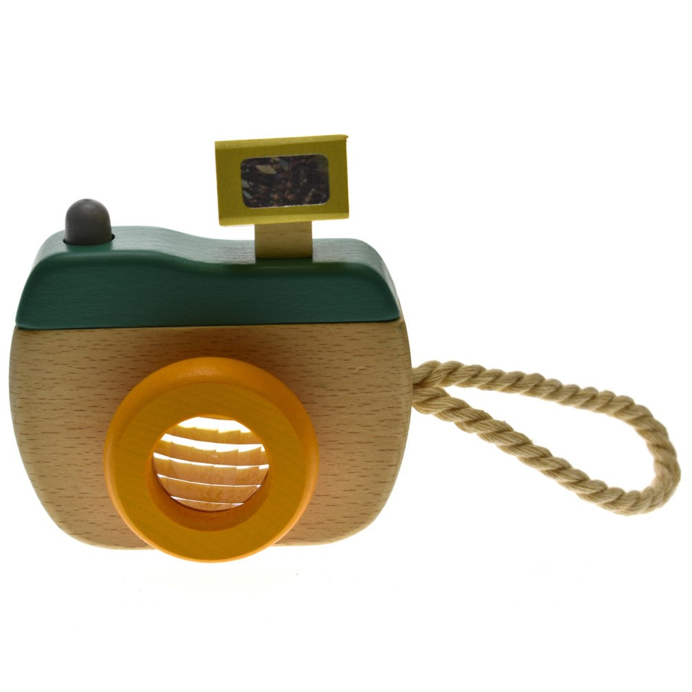 Toddlers Wooden Camera Kaleidoscope Olive