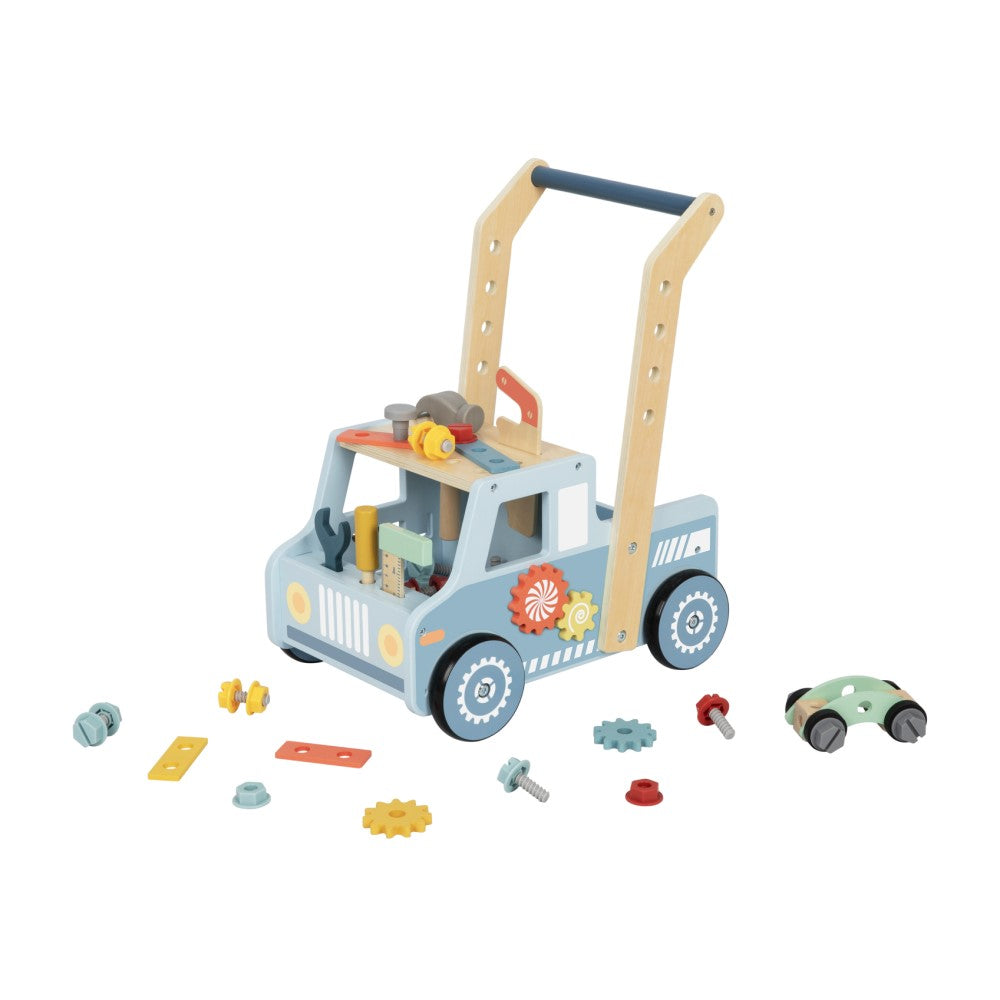 Tool Truck Push Walker - 2-in-1 Bench & Walker