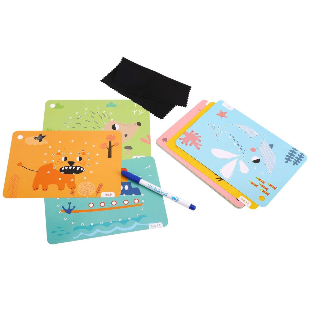 Trace & Draw Shapes Flash Cards