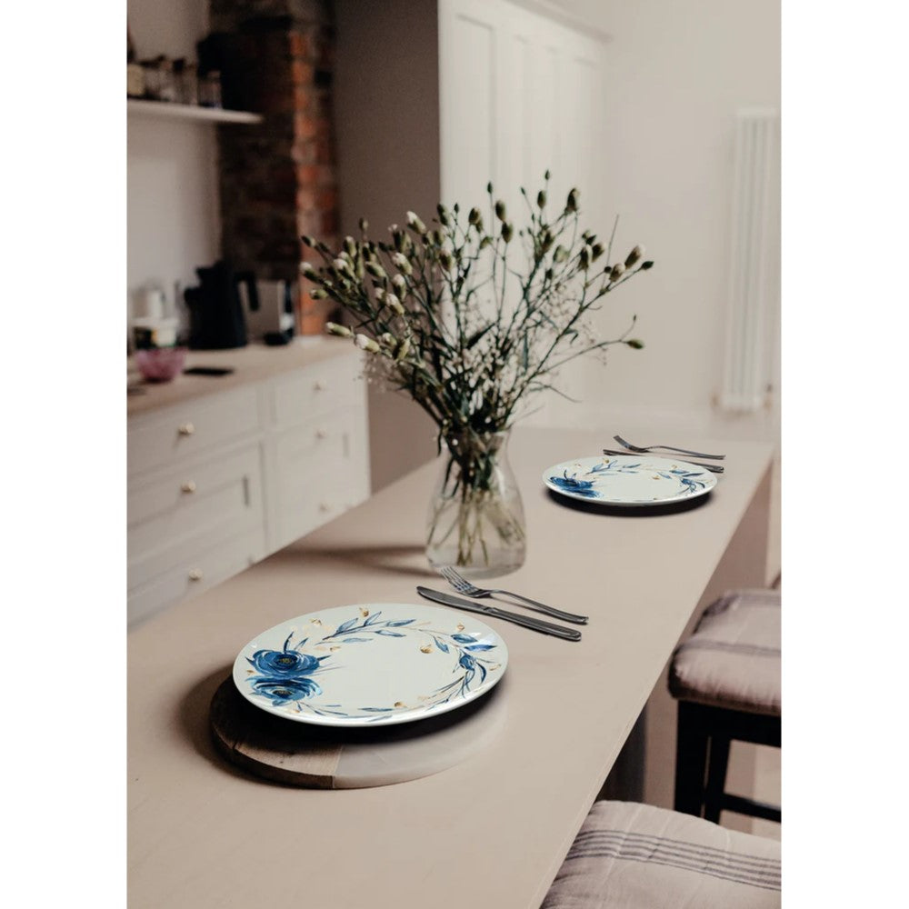 Tramontina Floral Set of 6 Decorated Porcelain Dinner Plate 28cms