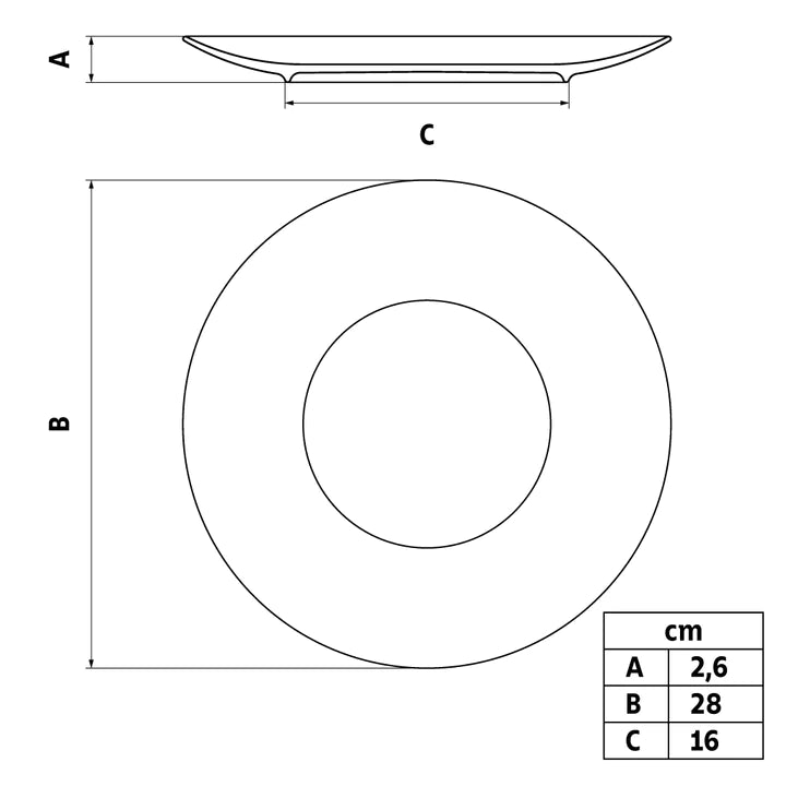 Tramontina Floral Set of 6 Decorated Porcelain Dinner Plate 28cms