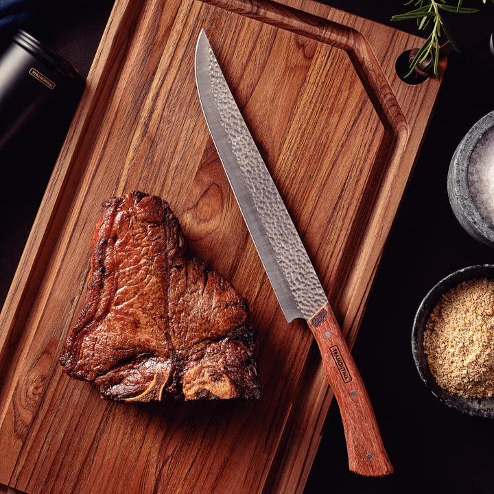Tramontina 10" Butcher Knife with Wood Handle