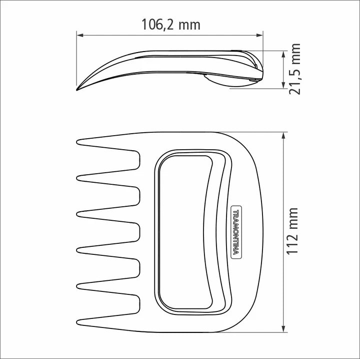 Tramontina 2-Piece Black ABS Barbecue Claw Set