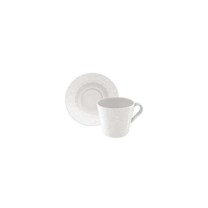 Tramontina Alicia Porcelain Cups and Saucers 12pcs