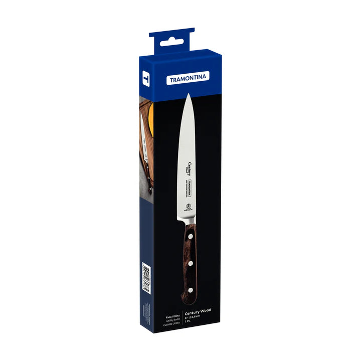 Tramontina Century Wood Utility Knife - 6"