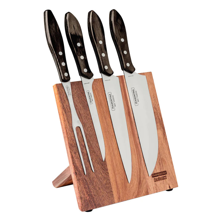 Tramontina Churrasco 5 Pcs Barbecue Knife Block