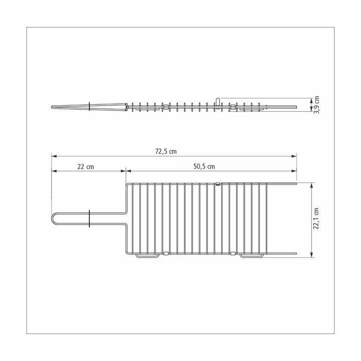 Tramontina Churrasco Black Grill in Nitrocarburized Carbon Steel