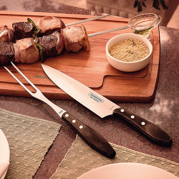 Tramontina Churrasco Carving Set with Leather Pouch - 3Pcs