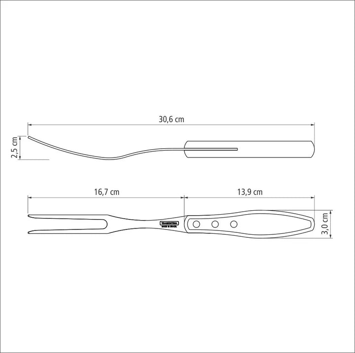 Tramontina Churrasco Carving Set with Leather Pouch - 3Pcs