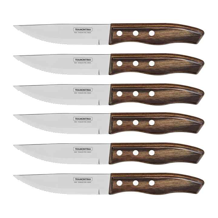 Tramontina Churrasco Half Tang Grande Steak Knife Set 6Pcs