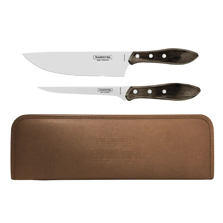 Tramontina Churrasco Set with Leather Pouch - 3Pcs
