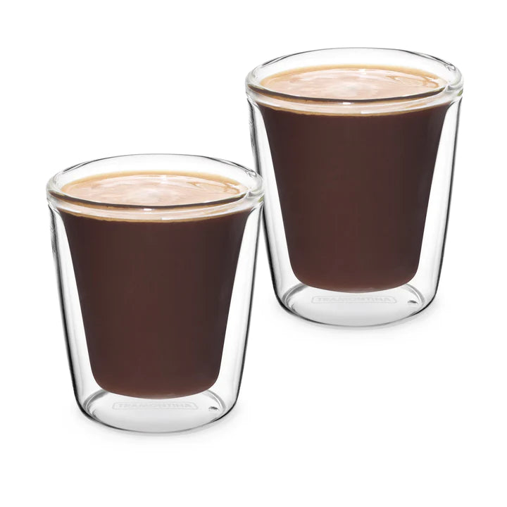 Tramontina Espresso Coffee 2Pcs Double Wall Glass Cup 85ml