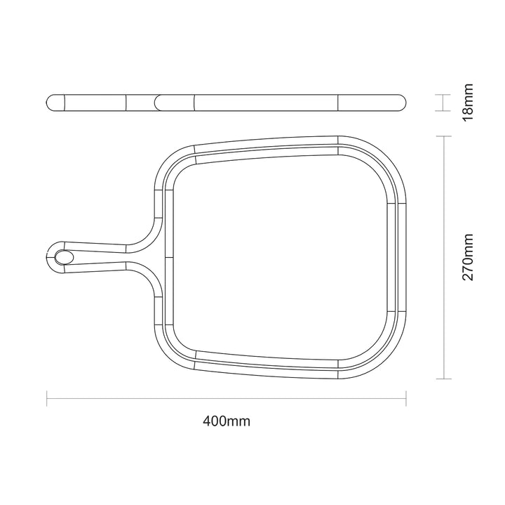 Tramontina Cutting Board Serving Board with Handle 30 x42.5cms