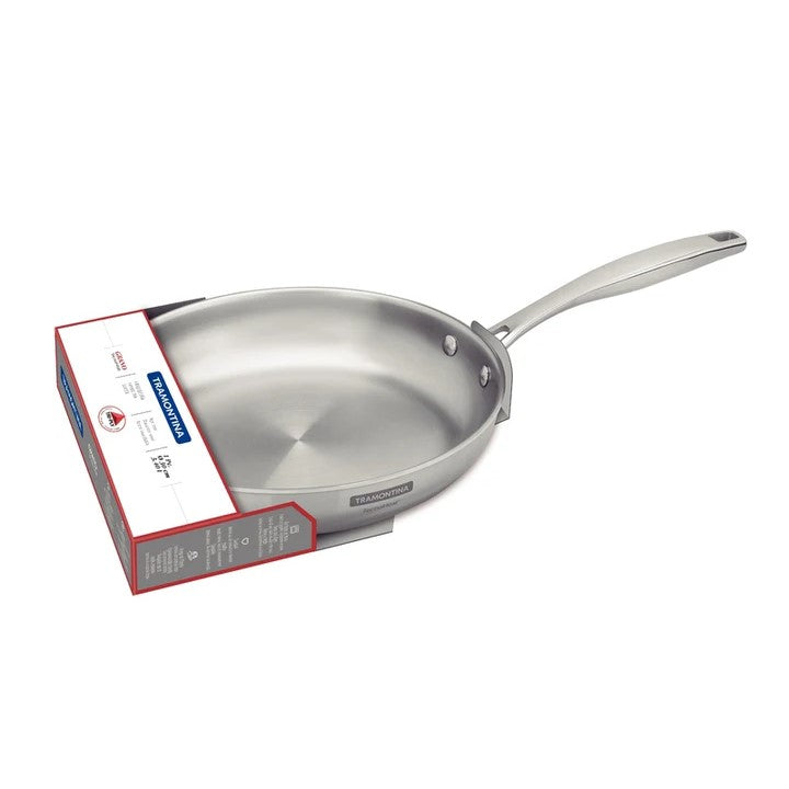 Tramontina Grano 3.4 Shallow Stainless Steel Frying Pan - 30cms