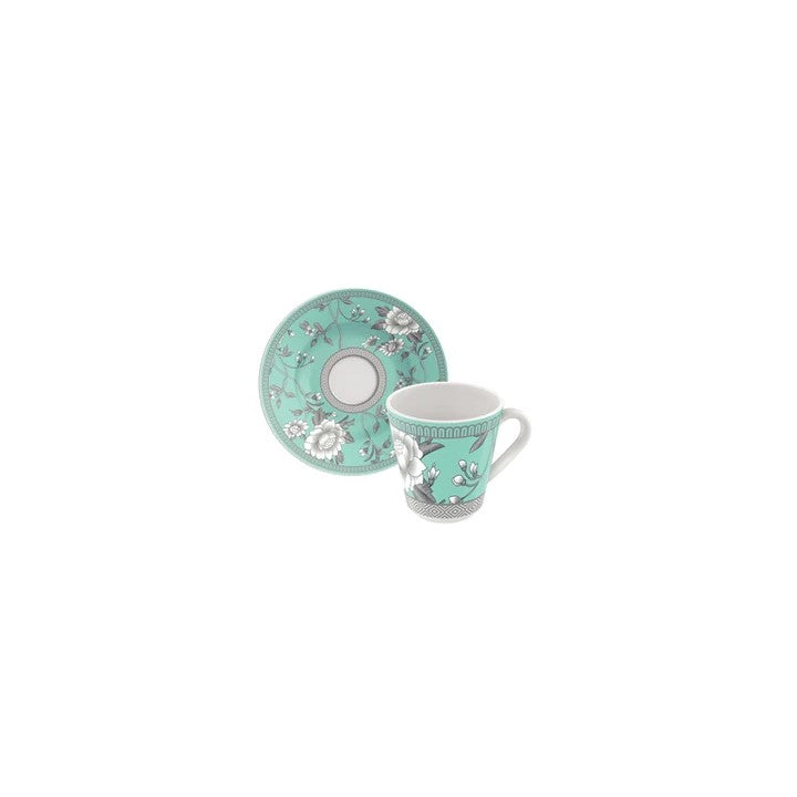 Tramontina Helen Set of 12 Porcelain cups and Saucers 70ml