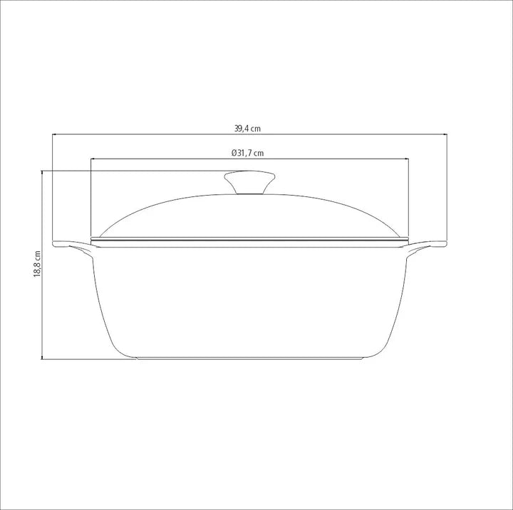 Tramontina Lyon Golden Casserole 6.8 Litres