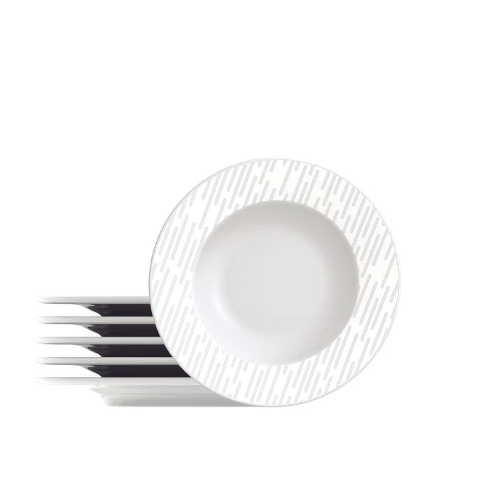 Tramontina Marie Set of 6 Porcelain Desert Plates 21cms