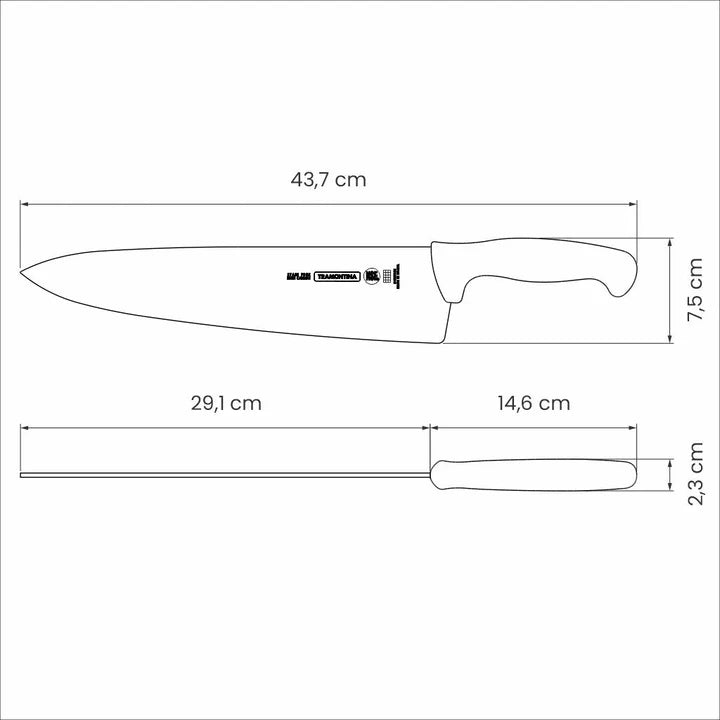 Tramontina Master Professional Black Cooks Knife 12"