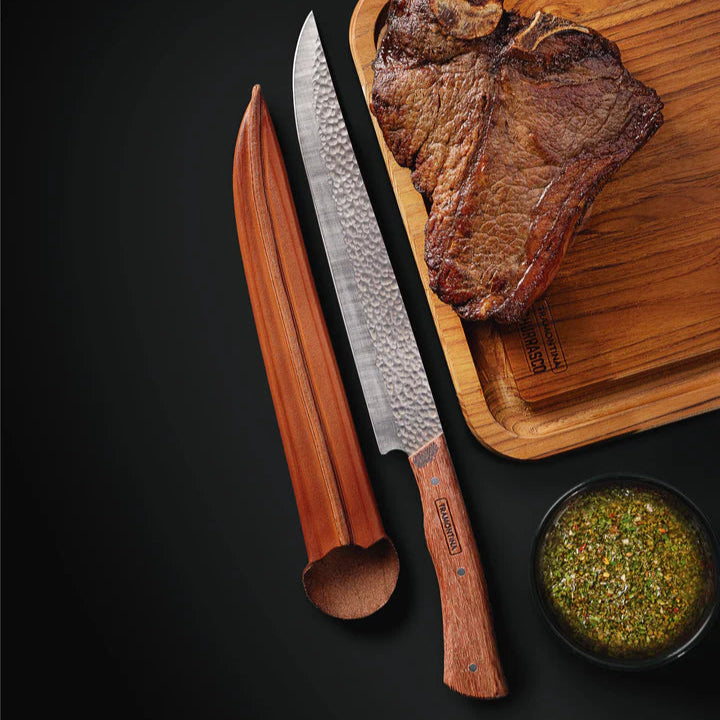 Tramontina Nômade 10" Butcher Knife with Wood Handle