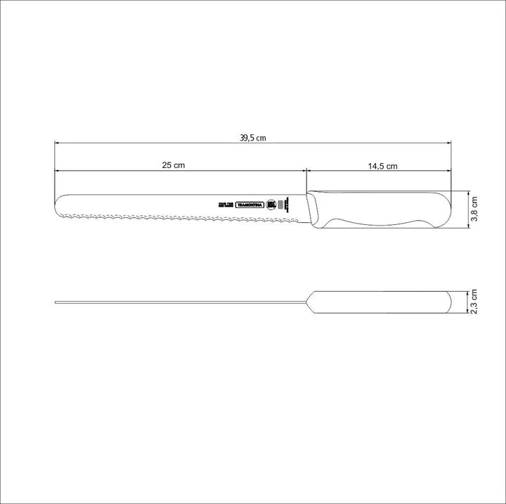 Tramontina Professional Master Black Bread Knife 10"
