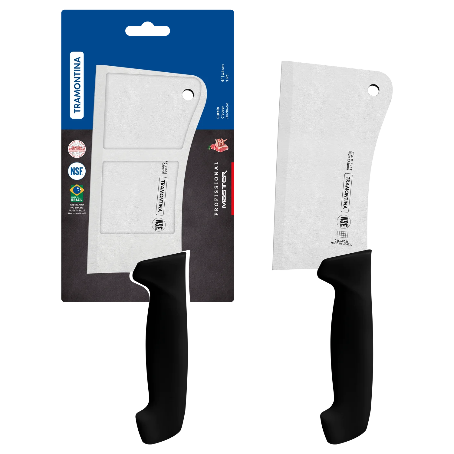 Tramontina Professional Master Black Cleaver 6"