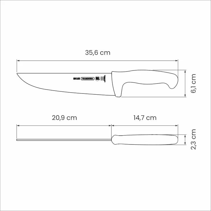 Tramontina Professional Master Black Meat Knife 8"