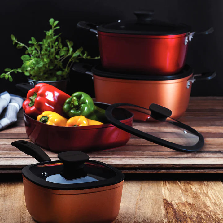 Tramontina Red Deep-Frying Pan 2.8 Litres