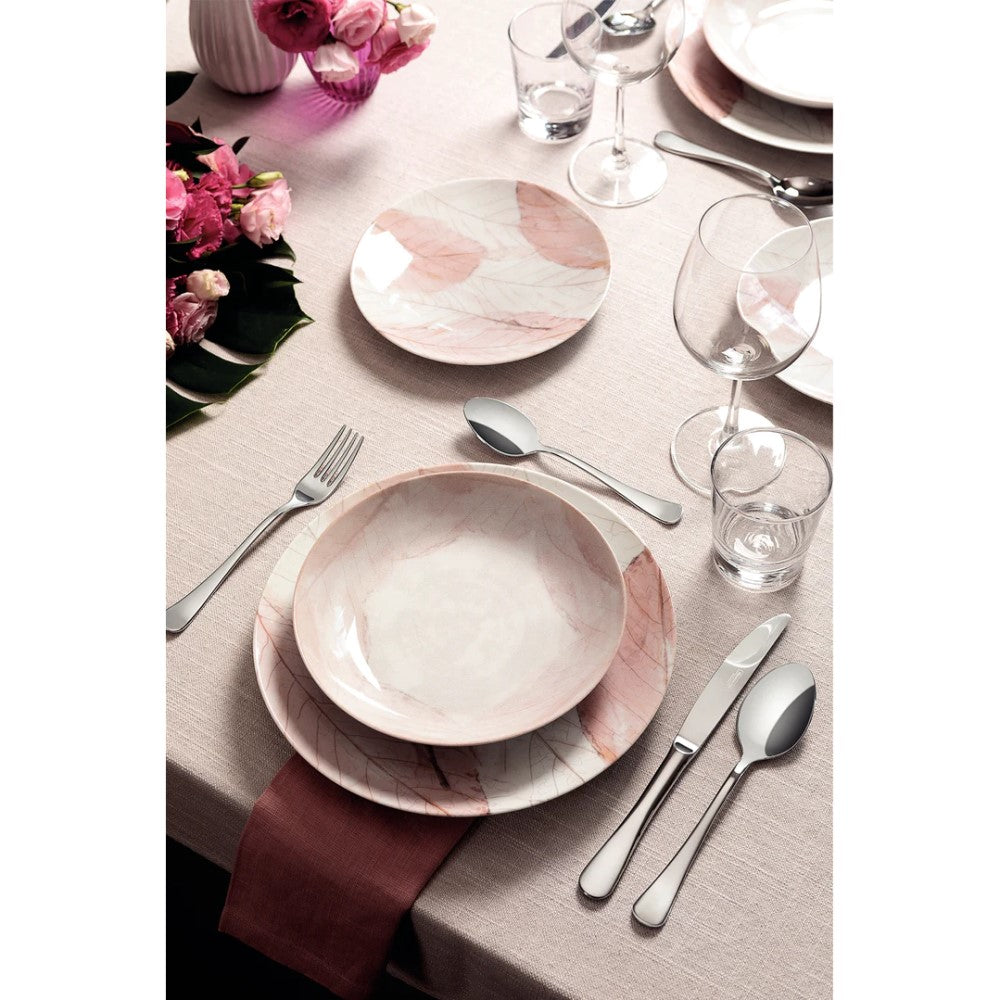 Tramontina Rosé Set of 6 Decorated Porcelain Soup Plates 22cms