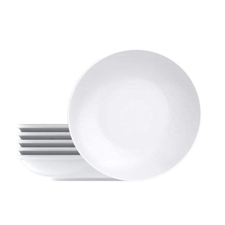 Tramontina Sophia Set of 6 Porcelain Dinner Plates 22cms