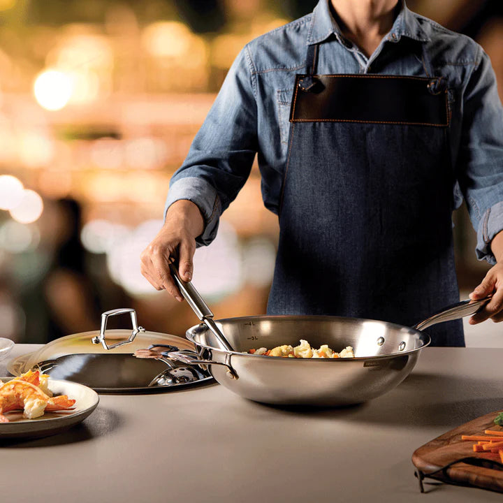 Tramontina Stainless Steel Grano Wok 32cms