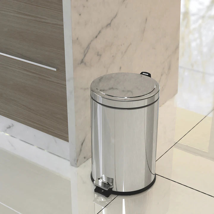 Tramontina Stainless Steel Pedal Trash Bin 12 Litres