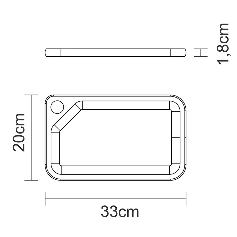 Tramontina Teak Wood Cutting Board 33 X 20cms