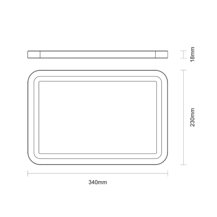 Tramontina Teak Wood Cutting Board 34x23cms