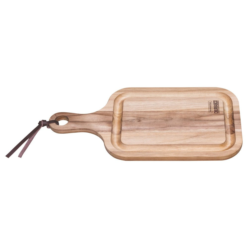 Tramontina Teak Wood Cutting Board with Handle 46 X 23cms